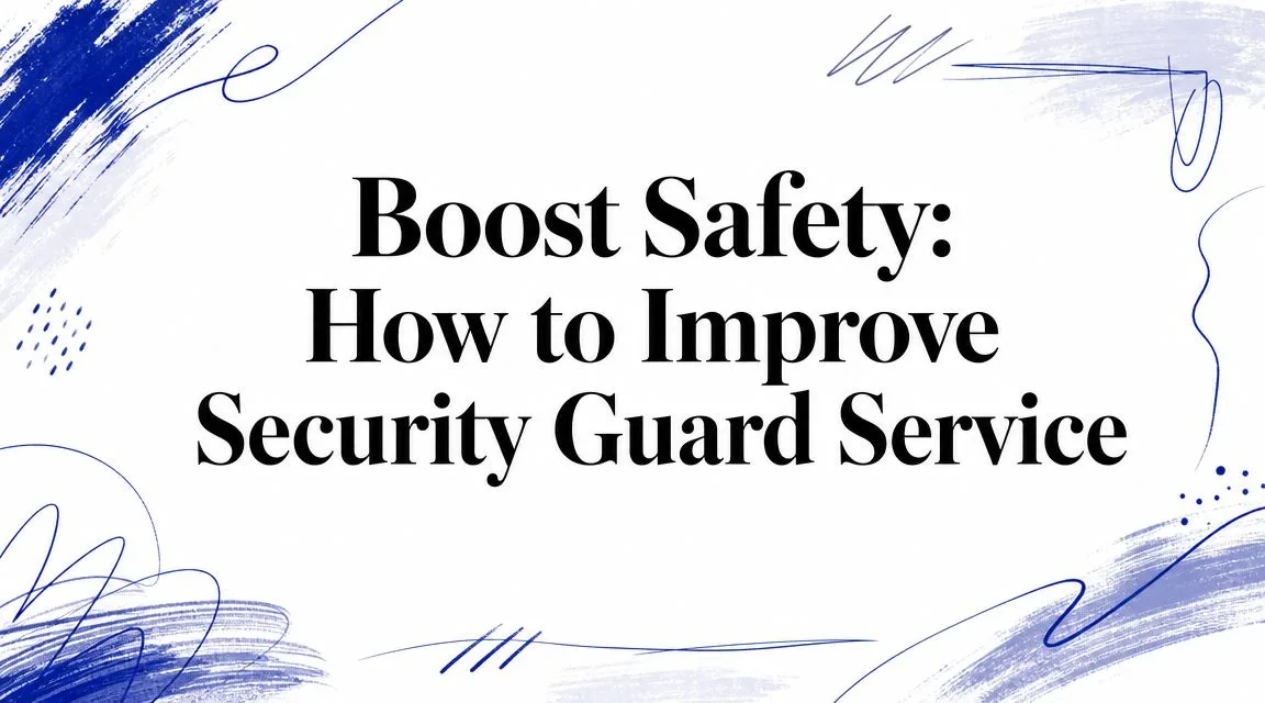 how to improve security guard service security safety