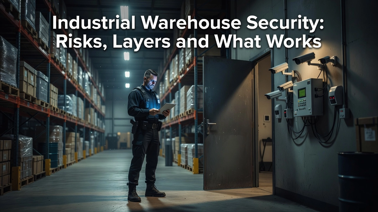 Professional header image for industry analysis: Industrial Warehouse Security: Risks, Layers and What Works
