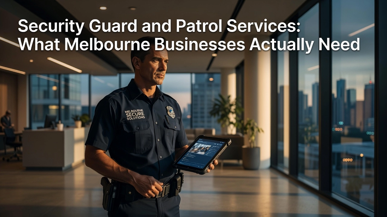 Security Guard and Patrol Services: What Melbourne Businesses Actually Need 8 Professional header image for industry analysis: Security Guard and Patrol Services: What Melbourne Busine...