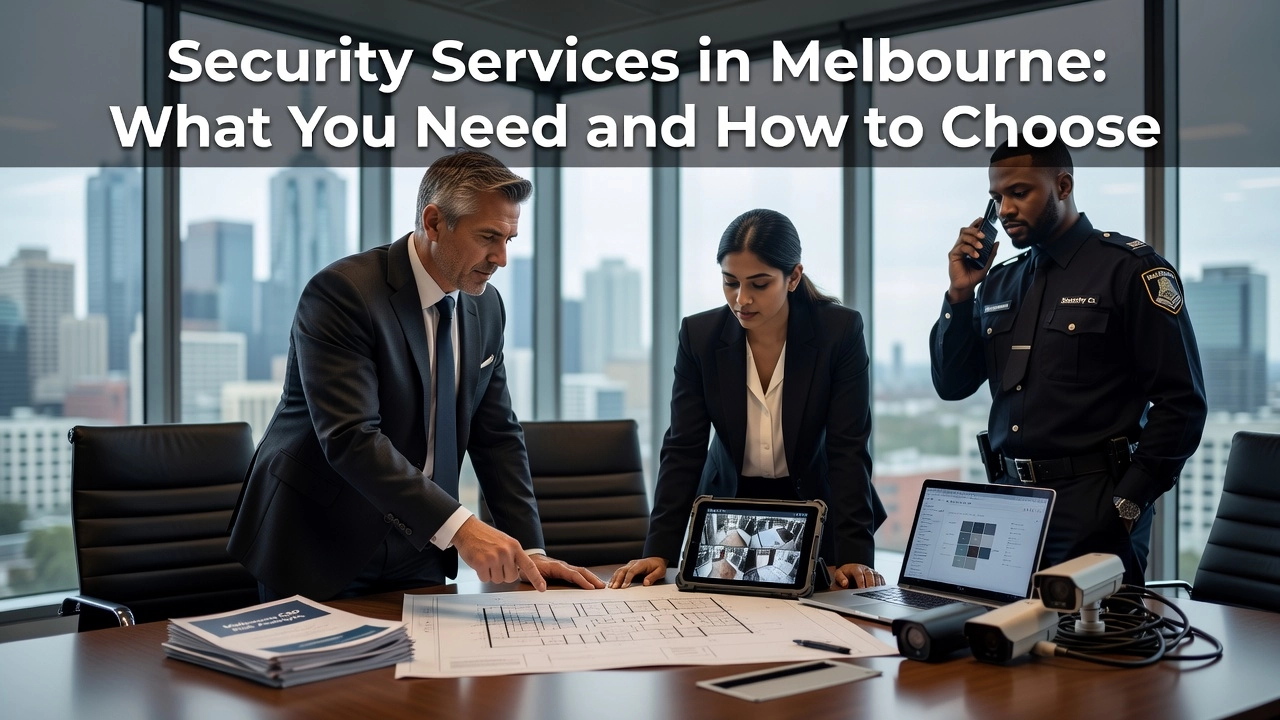 Professional header image for list-based article: Security Services in Melbourne: What You Need and How to ...