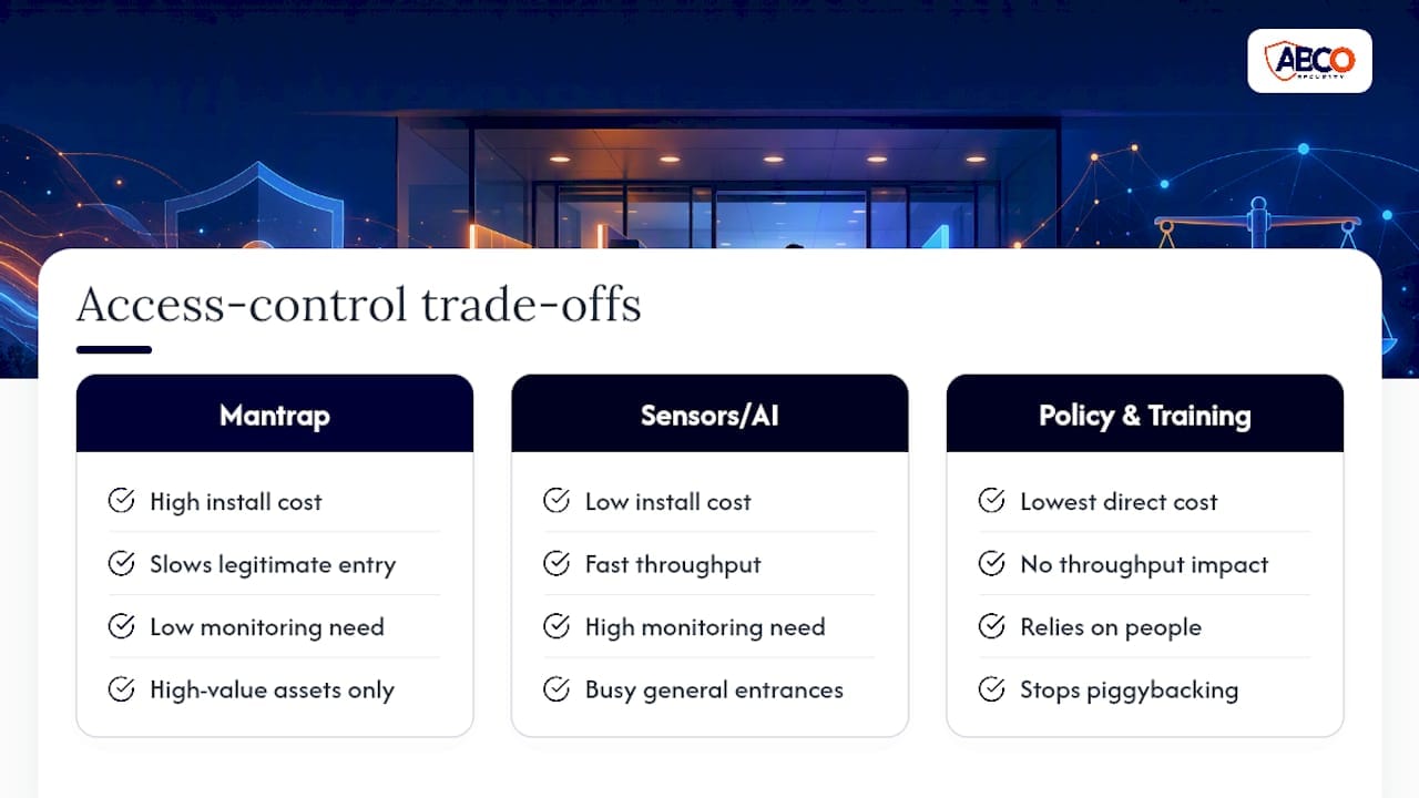 Prove Tailgating Prevention Works: 2 KPIs Security Managers Must Track 9 Comparison of three tailgating controls