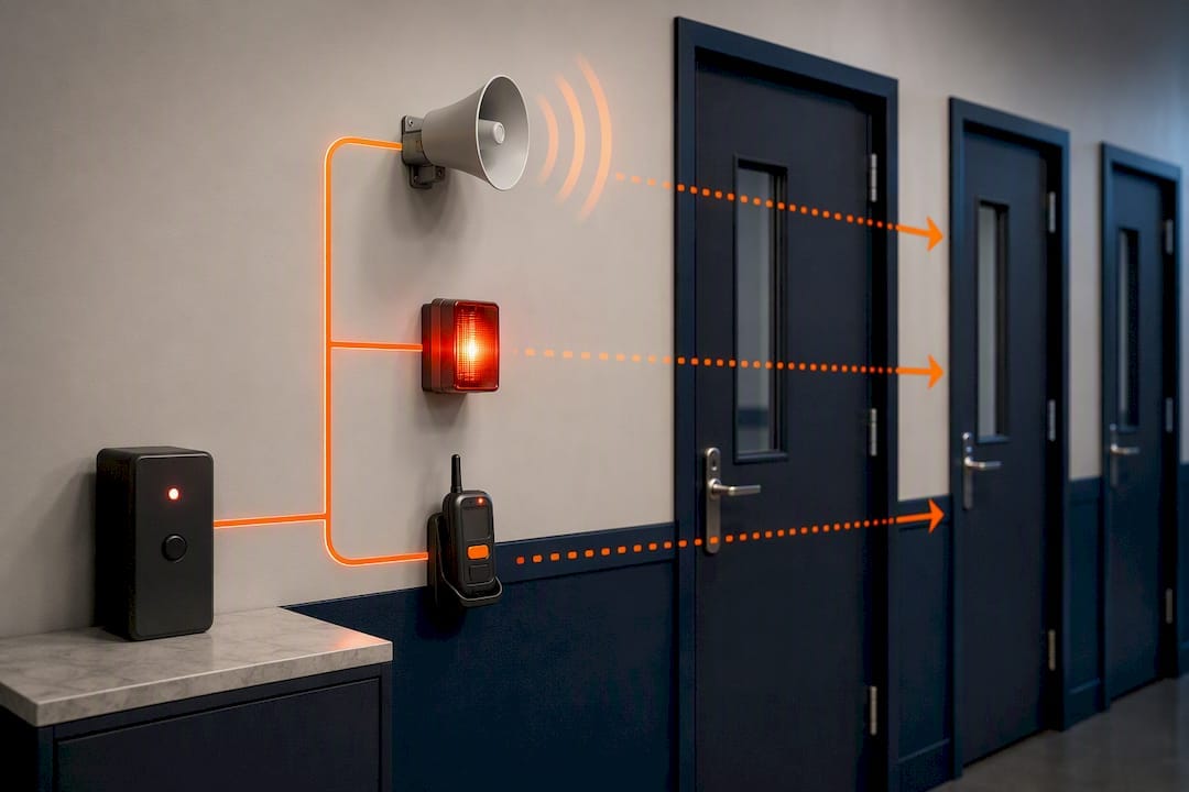 One drill a term won't cut it, school lockdown procedures and templates 8 Illustration of multiple lockdown signal paths