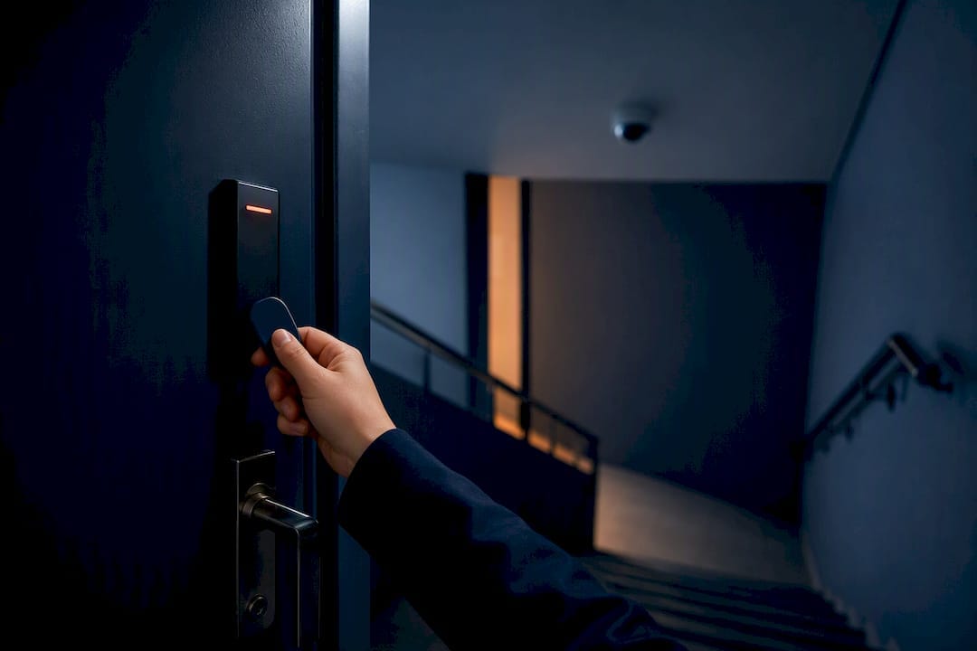 Secured corridor during access control test