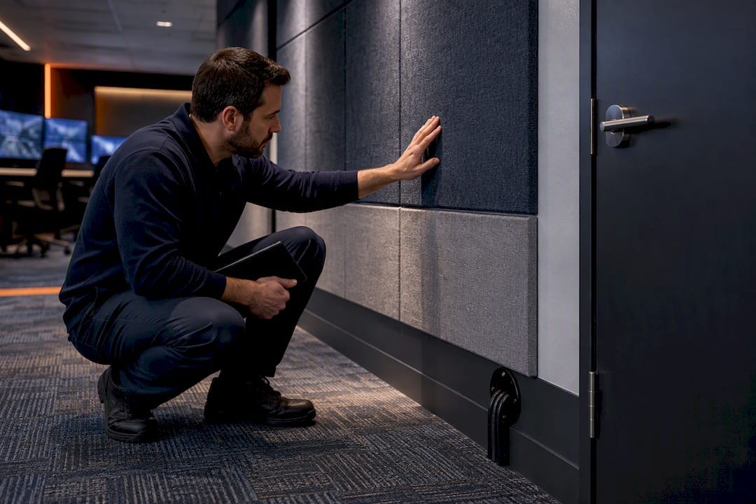 People First: Australian Security Control Room Design, AS 2201.2 8 Acoustic panels and sealed cable penetration