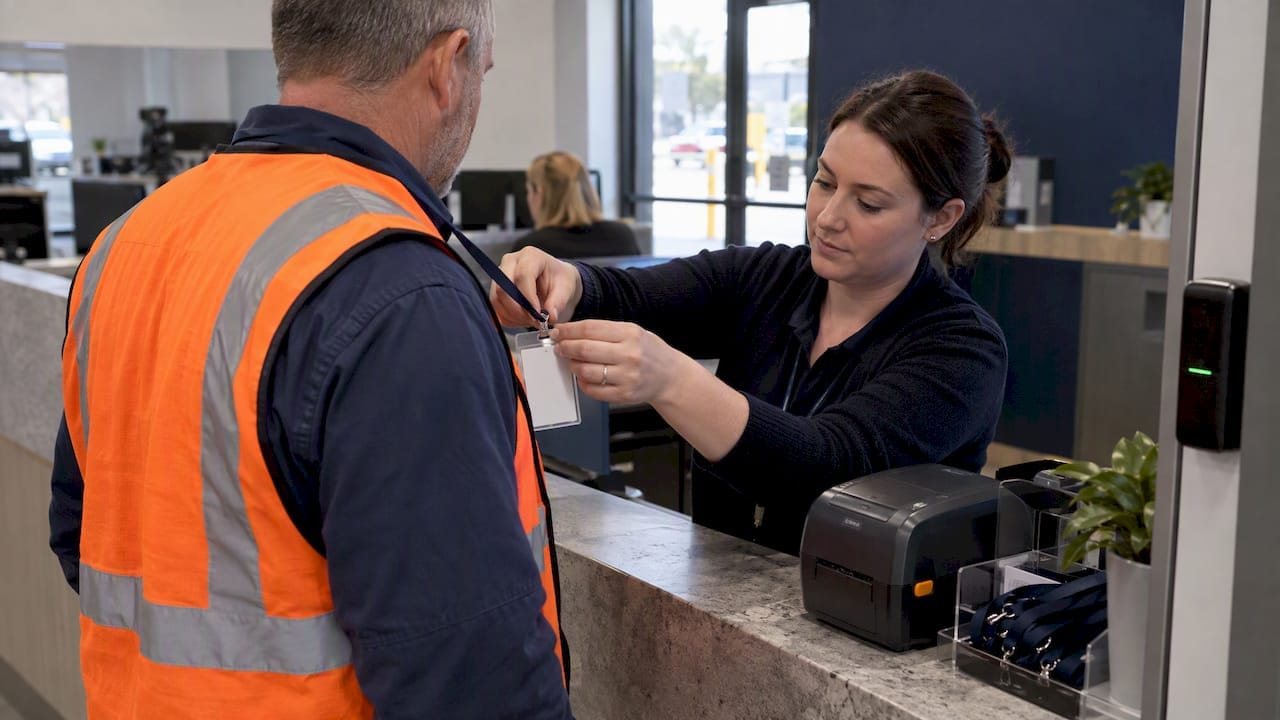Risk Based Visitor Badge Checklist for Facility and Security Managers 8 Visitor receiving a risk-based security badge