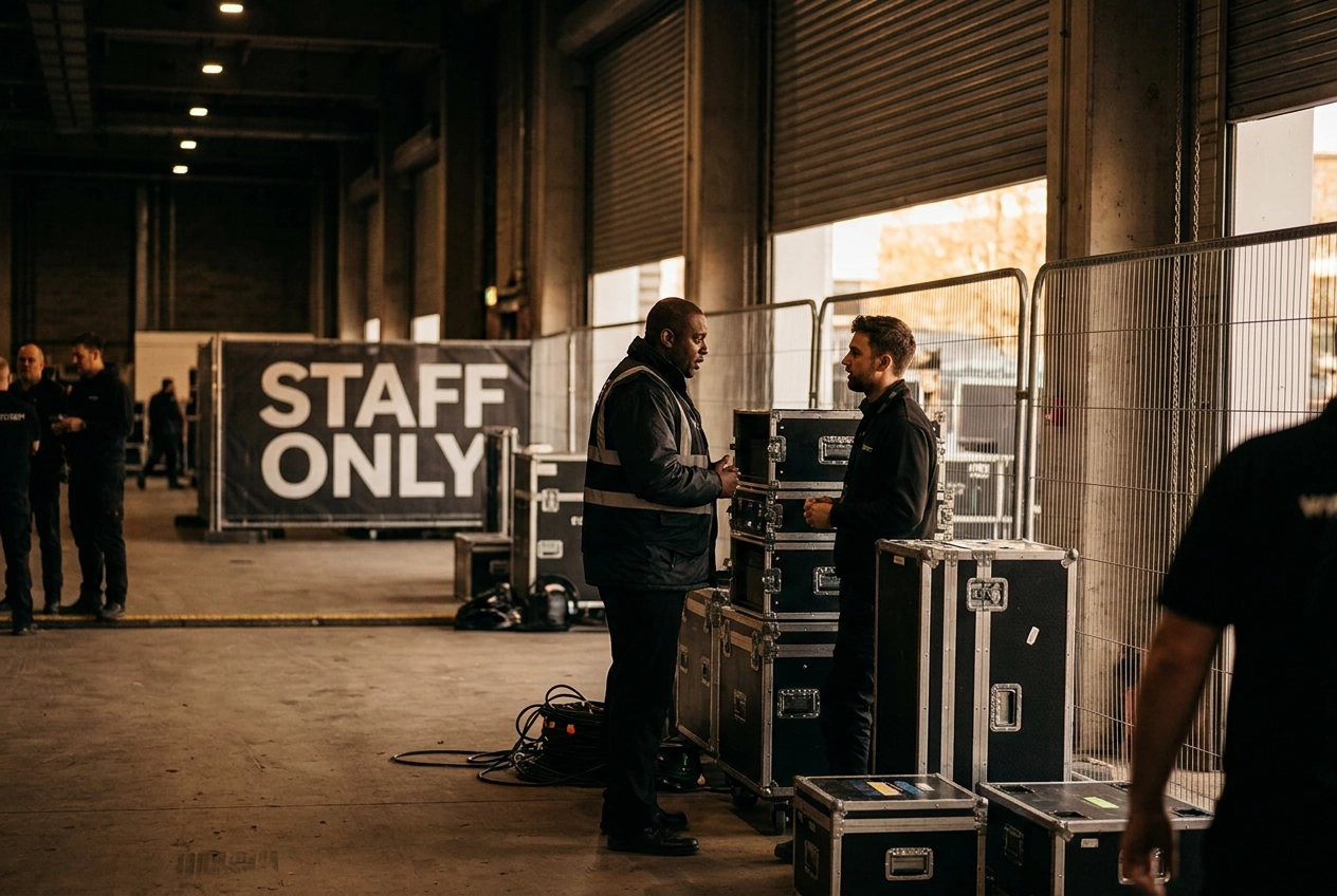 Professional header image for industry analysis: Back of House Event Security: Zones Nobody Budgets For